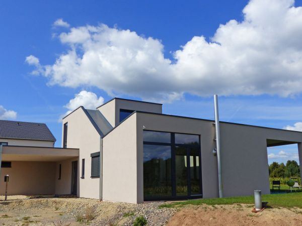 Einfamilienhaus in Holsbauweise